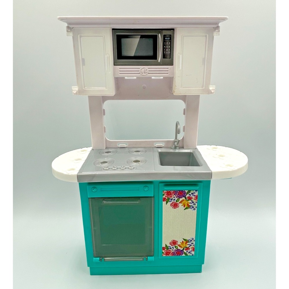 Barbie The Pioneer‎ Woman Kitchen Stove Sink Microwave Cabinets only Playset